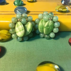 Earrings Clip on West Germany👒